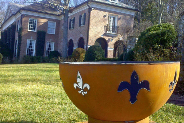 Fleur de Lis Steel Fire Pit by Fire Pit ARt