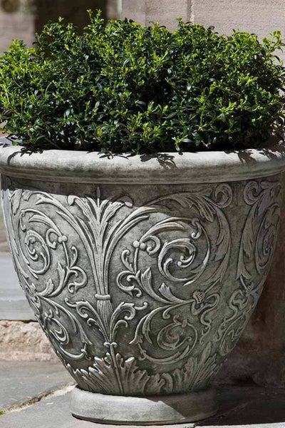 Arabesque Small Concrete Planter by Campania