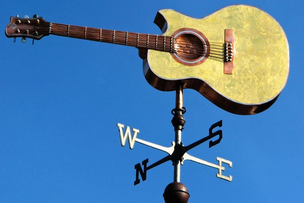 Guitar Weathervane from Fountainful by West Coast Weather Vanes