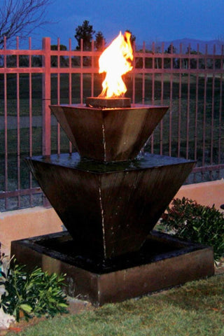 Double Oblique Fire & Water Fountain by GIST