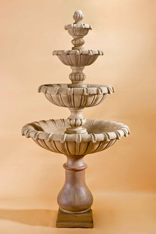 Grand Chateau 4-Tier Fountain by Giannini Garden Ornaments