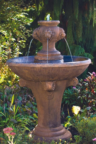 Lion Head Finial Fountain by Massarellis