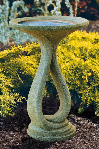 Ribbon Bird Bath by Massarelli