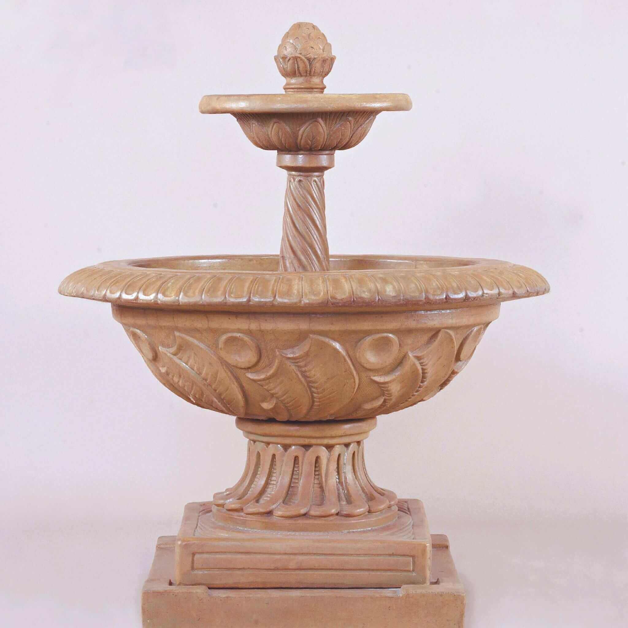 Fontana Grande 2-Tier Concrete Fountain - Giannini Garden Ornaments