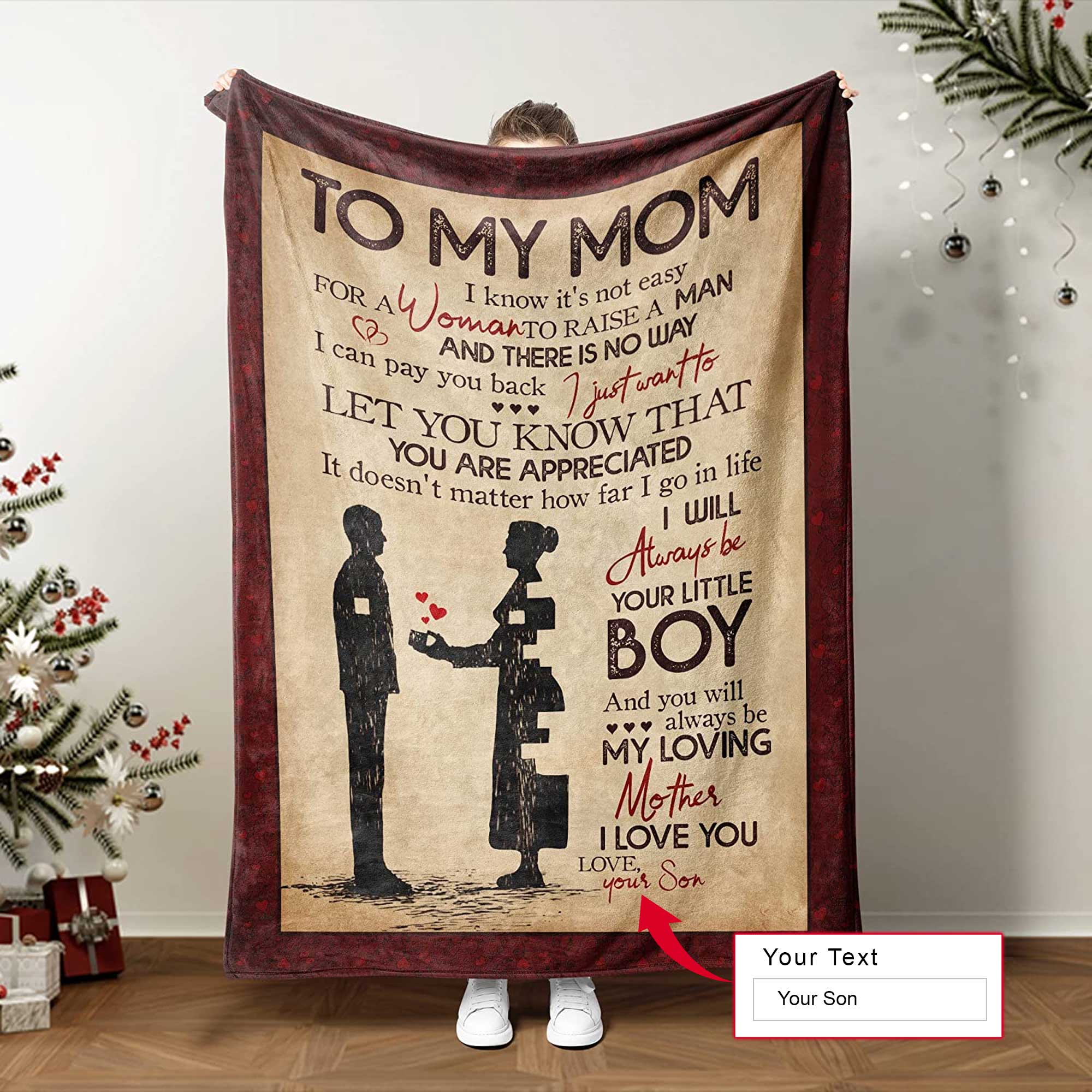 Mom Blanket, Mothers Day Birthday Gifts For Mom From Daughter Son, To My Mom  Blanket, Mom Gifts, Gifts For Anniversary Mom Birthday Gifts, Mom Blanket  From Son, Throw Blanket, S-130*150cm 