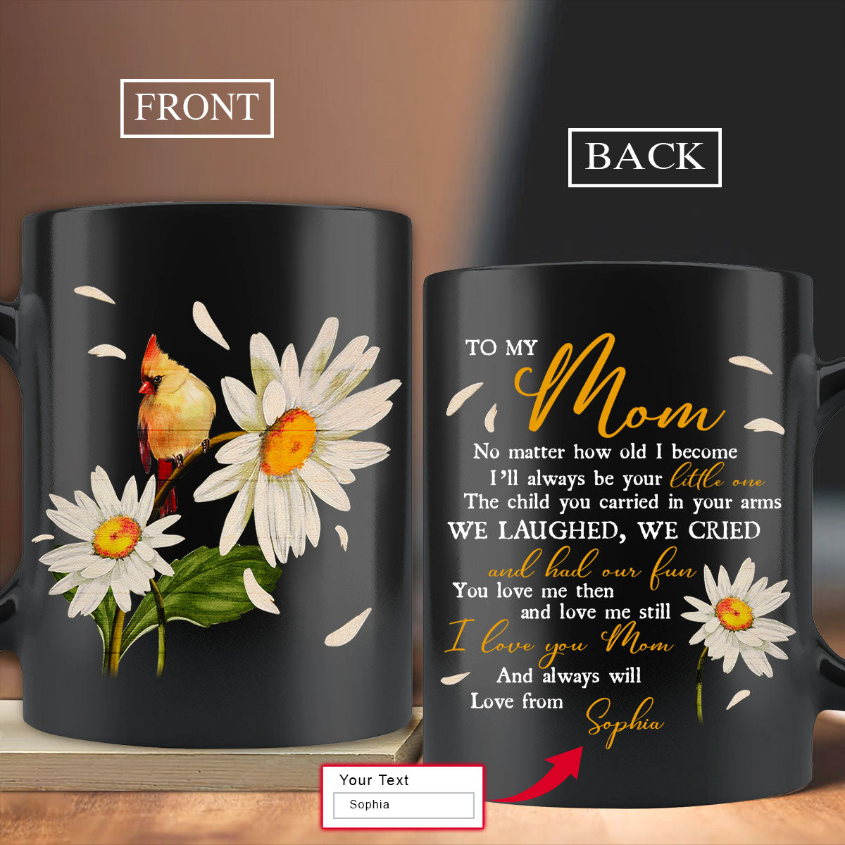 Personalized Mom & Year Photo Mug – Personalized Drawing Gifts