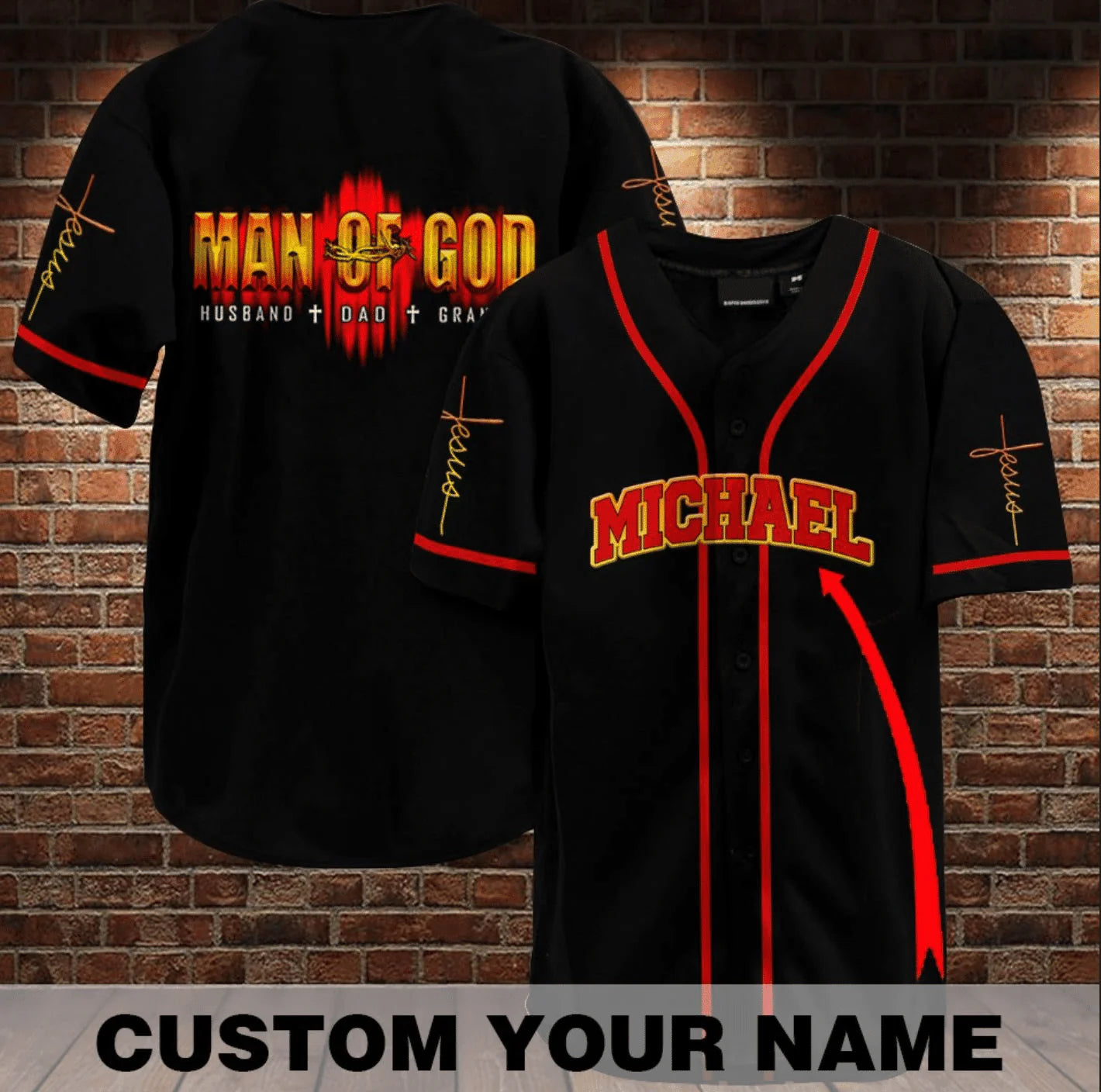 Baseball Jersey Design Transfer - Christian