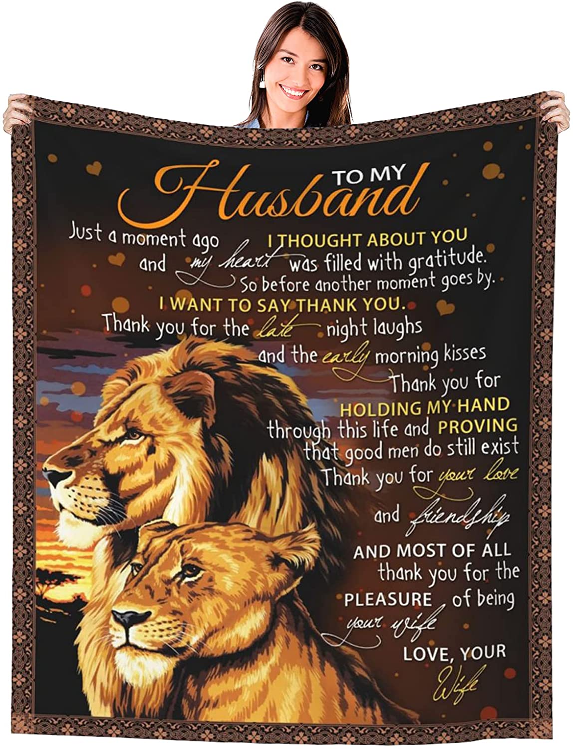 Amazon.com: Gifts for Husband from Wife, to My Husband Blanket Wedding  Anniversary Romantic Gifts for Husband Birthday Christmas Valentine's  Fathers Day Healing Thoughts Blanket, Presents for Him 80