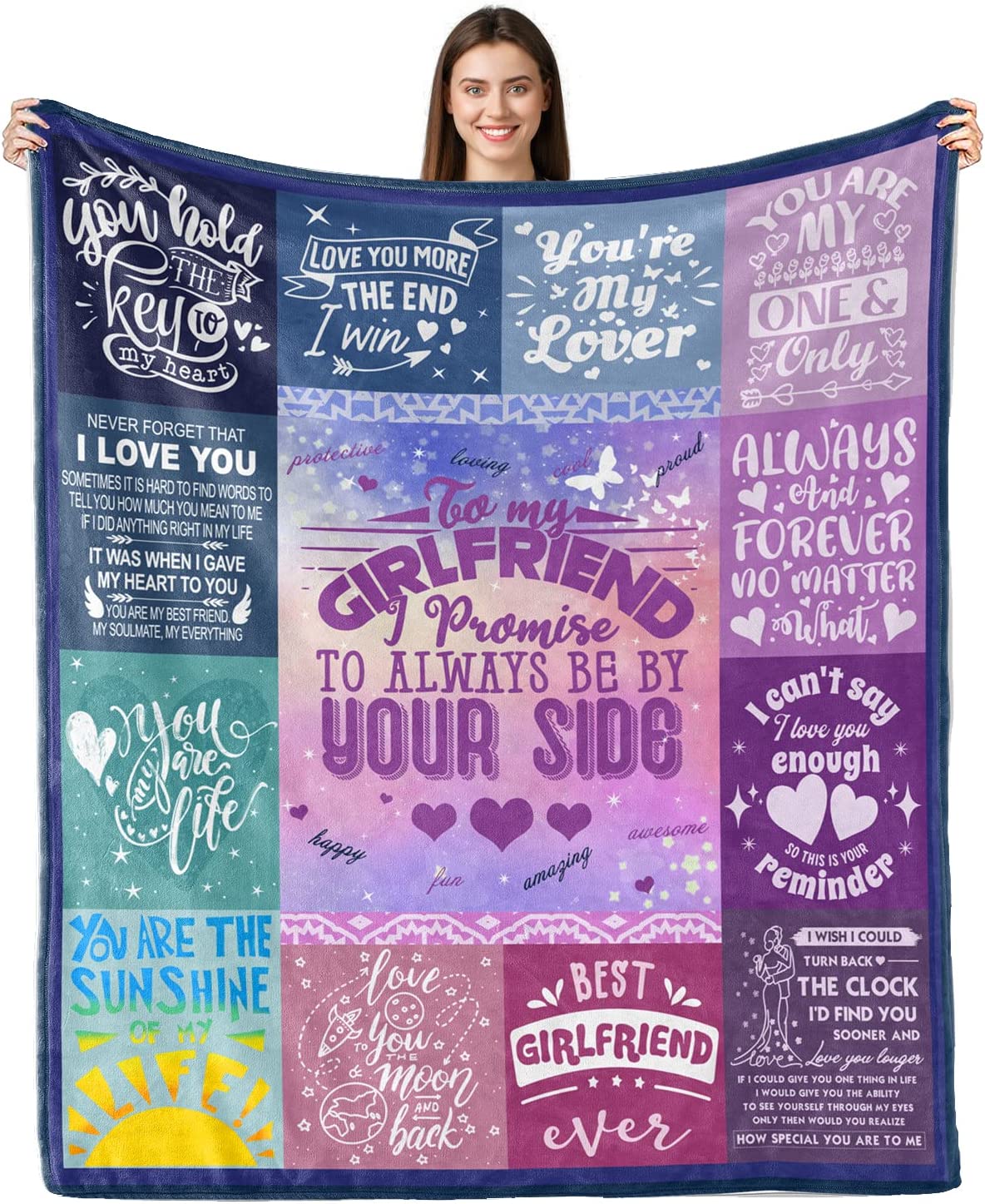 WSYEAR Birthday Gifts from Boyfriend, Gift for Girlfriend Birthday Gifts, Girlfriend  Gift Ideas Throw Blankets Birthday Gifts for Anniversary Blankets for Bed  Sofa and Couch 80x60 : Buy Online at Best Price