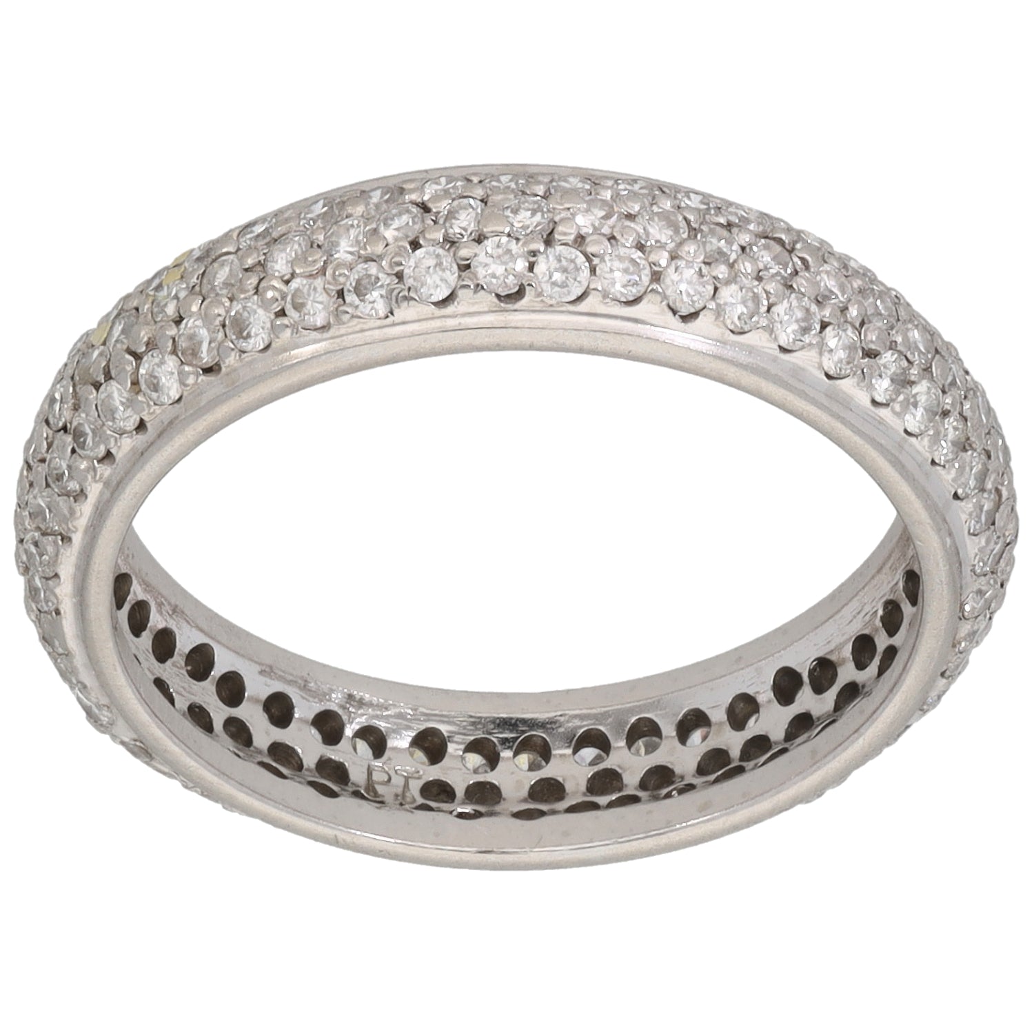 Platinum 0.72ct Diamond Eternity Ring Size M