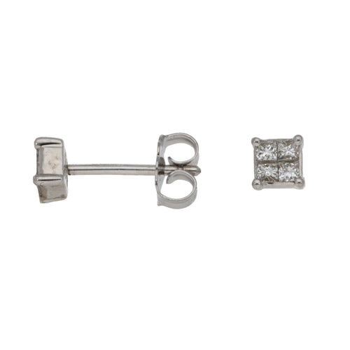 Second Hole Teeny White Diamond Pave Eternity Huggie – STONE AND STRAND