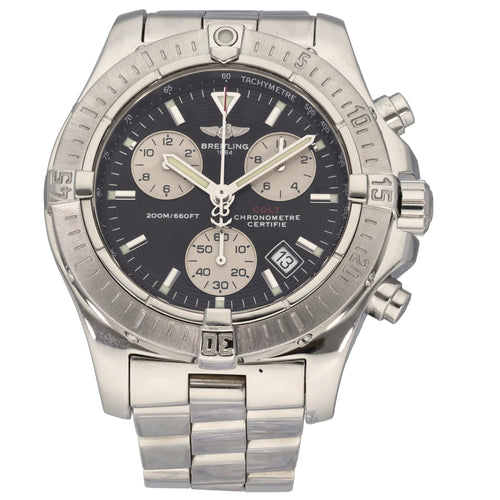 Breitling Colt 44mm Stainless Steel Blue Dial Quartz Mens Watch A74388 -  Walmart.com