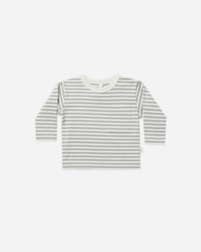 Rylee & Cru - Slate Pinstripe Baseball Shirt 4-5Y