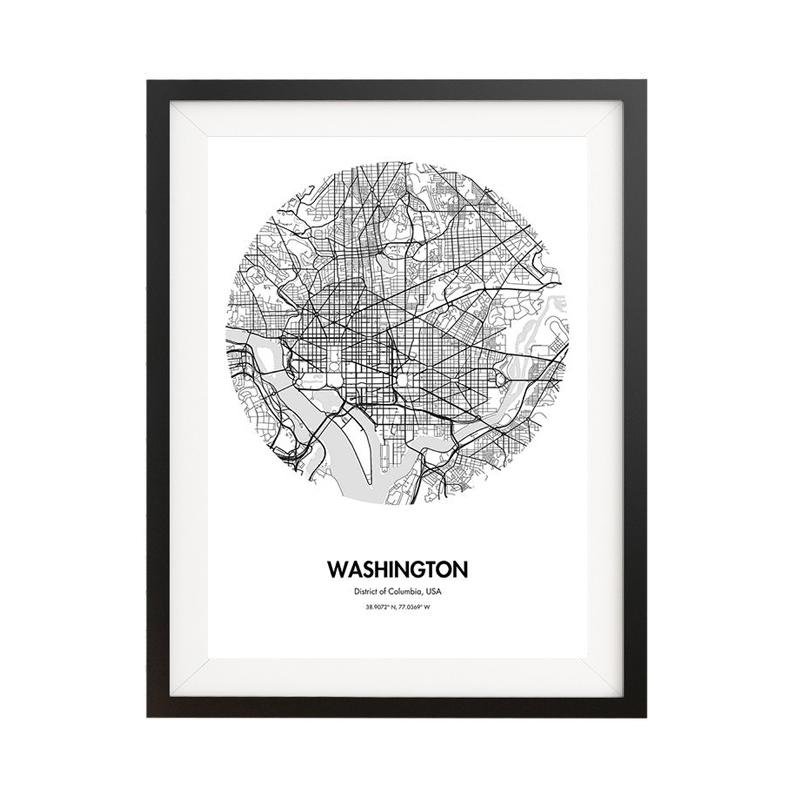 Washington Dc Map Poster Buy Washington DC Map Poster   18 by 24 inch City Map Print Online 