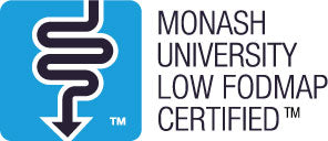 Monash University FODMAP Non-GMO certification program seal