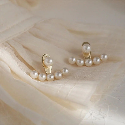 Korean Pearl Earjacket Earrings