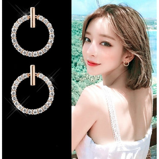 Korean Round Geometric Beautiful Earrings
