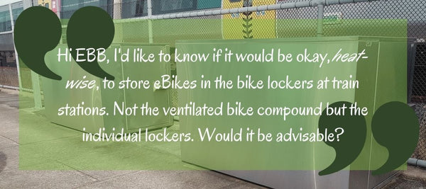 Can you store an ebike in the train locker?