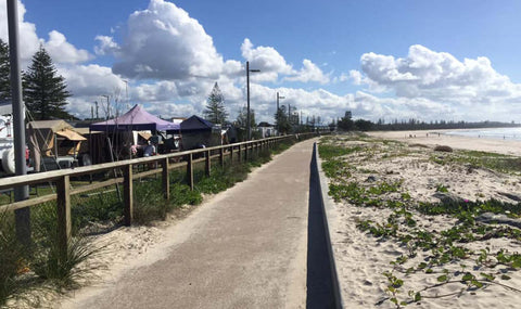 Kinscliffe beachside cycle path | Electric Bikes Brisbane