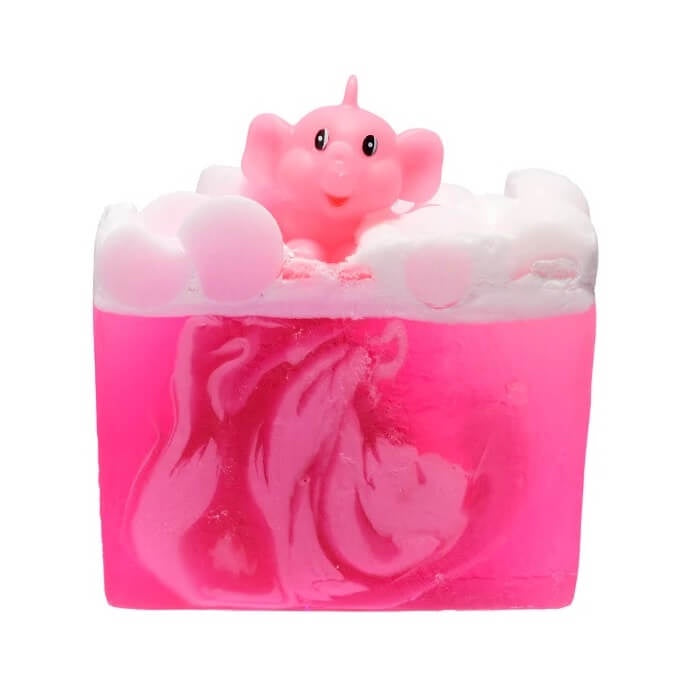 Pink Elephants & Lemonade Soap & Toy by Bomb Cosmetics at Under the Sun stockist shop