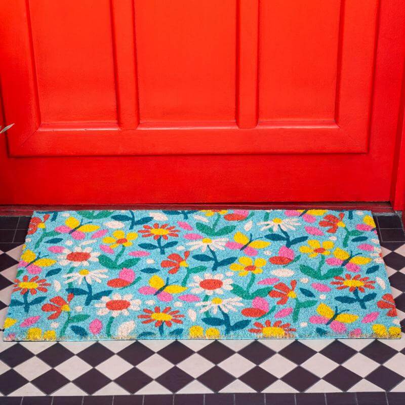 Butterfly Garden Coir Doormat