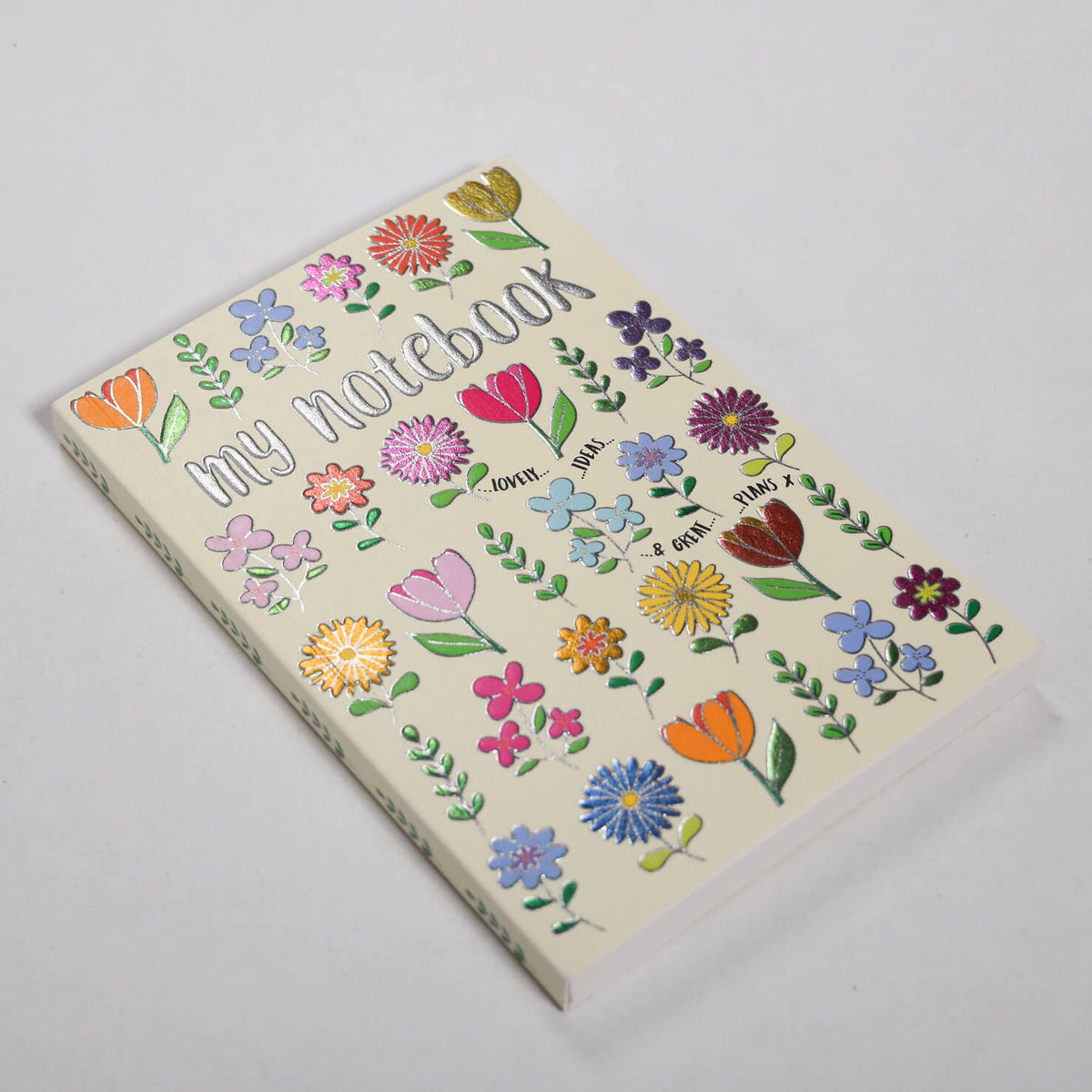 Mixed Flowers A6 Lined Notebook | Wendy Jones Blackett