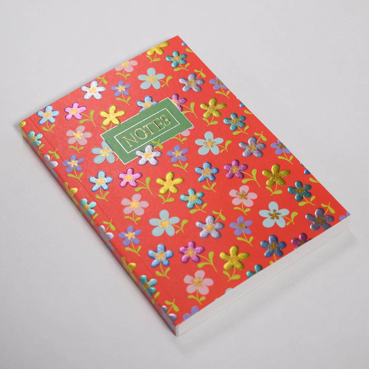 Red Flowers A6 Lined Notebook | Wendy Jones Blackett