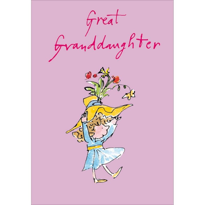 Buy Great Granddaughter Birthday Card by Quentin Blake at Southend card shop