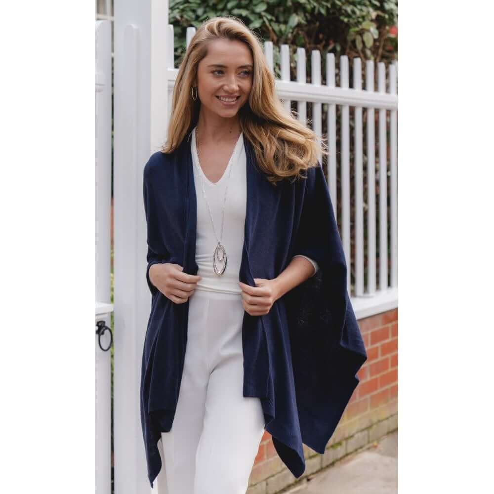 Tilly Wrap in Navy Blue
