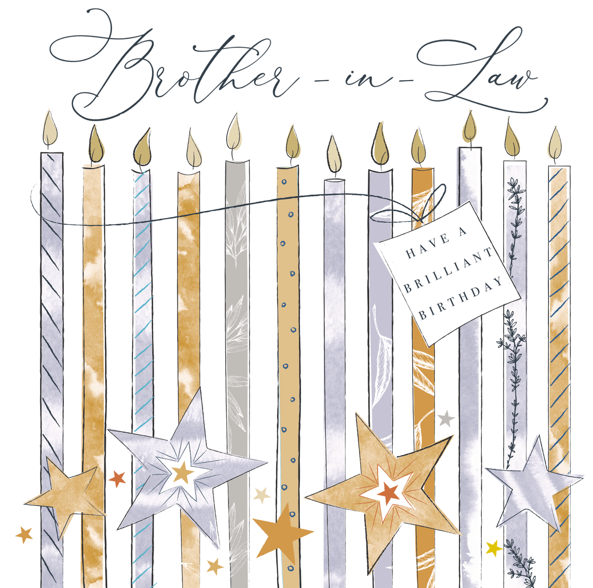 Brother-in-Law Birthday Candles Card RE100