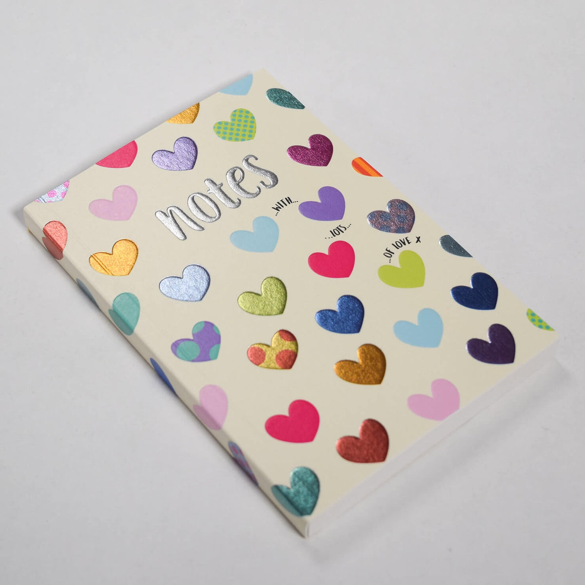 Hearts A6 Lined Notebook by Wendy Jones Blackett at Under the Sun Southend