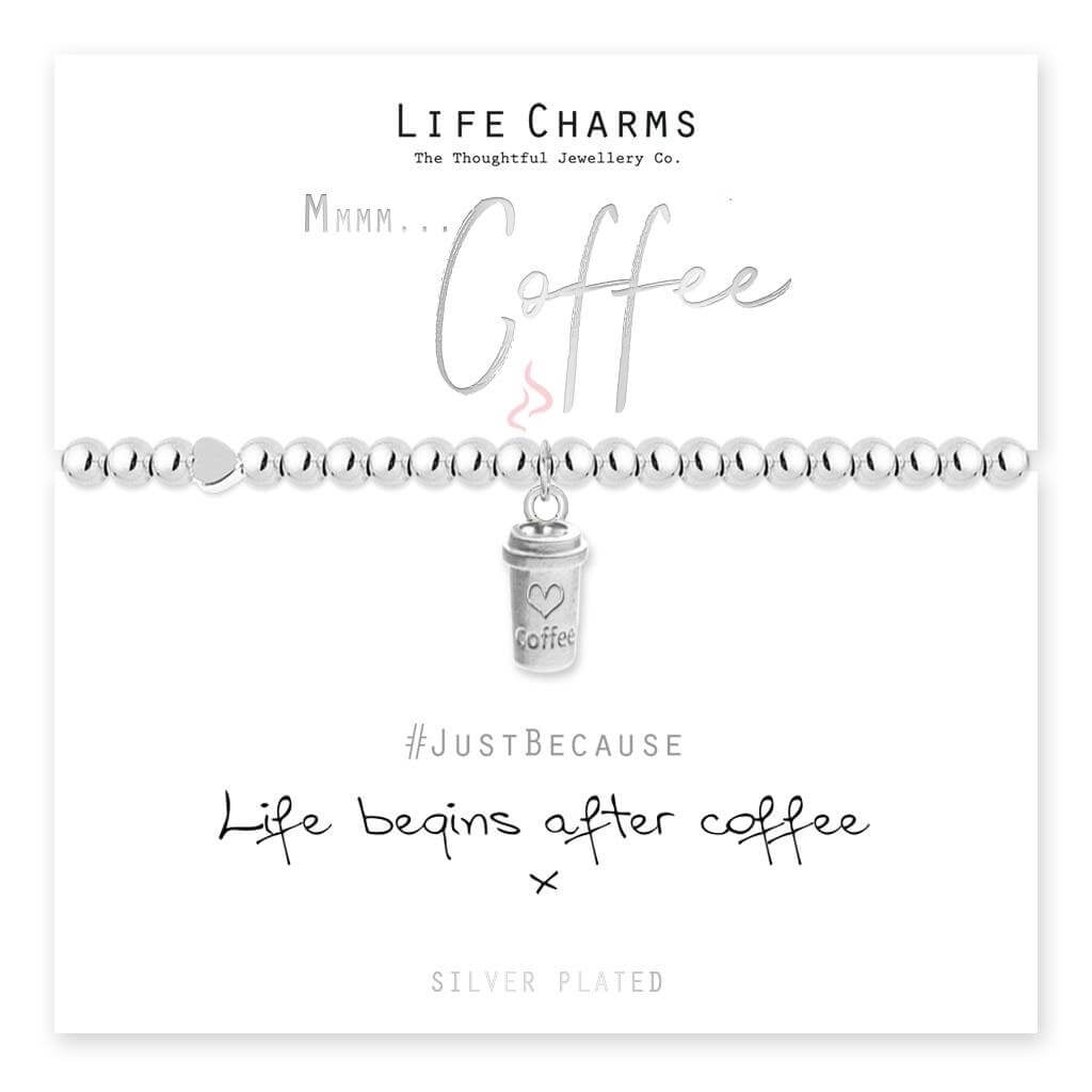 Life Begins After Coffee | Life Charms Bracelet