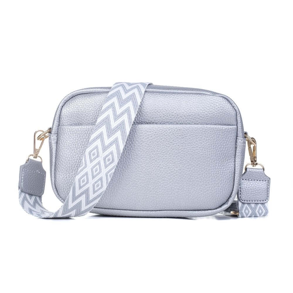Camera Handbag & Matching Strap | Silver