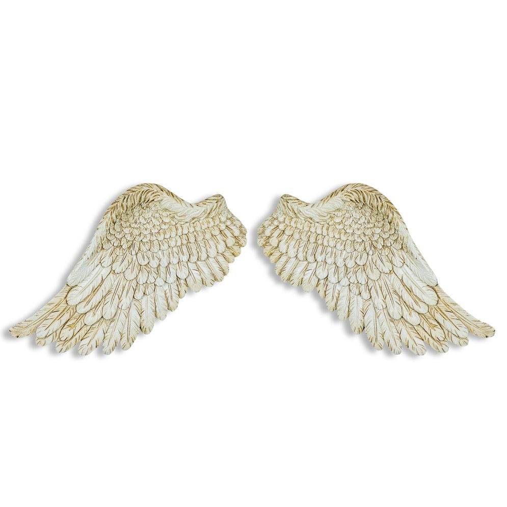 Angel Wing Wall Deco Pair | White