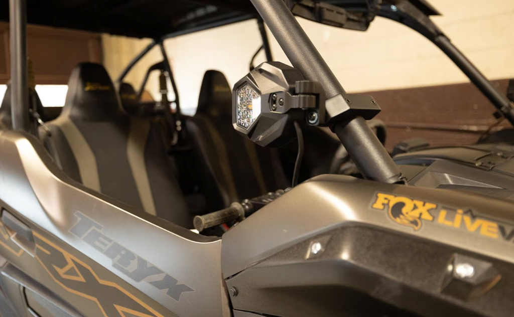 The mirrors are easily adjustable and tuck behind the doors for extra clearance on tight trails.Jackson Cooper