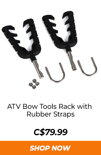 ATV Bow Tools Rack with Rubber Straps