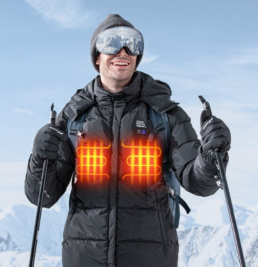 Men’s Heated Jacket with Battery Pack