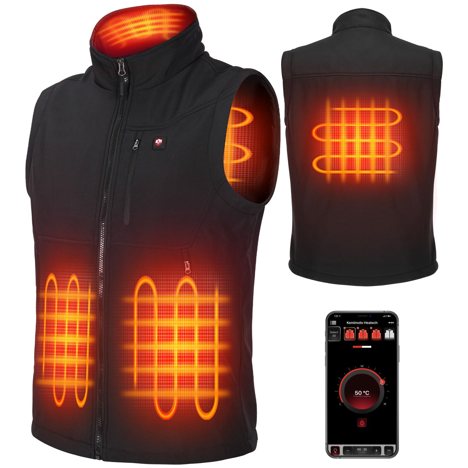 Men's Heated Vest – CA Kemimoto