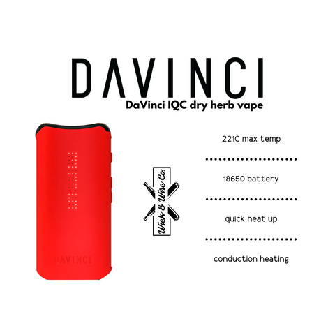 Buy Davinci IQC Dry Herb Vaporizer - Wick and Wire Co Melbourne Vape Shop, Victoria Australia