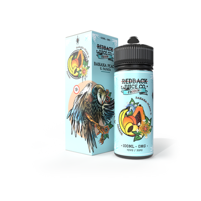 Buy Frozen Banana Peach and Papaya by Redback Juice Co - Wick And Wire Co Melbourne Vape Shop, Victoria Australia