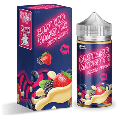 Buy Custard Monster Mixed Berry E-Liquid - Wick and Wire Co Melbourne Vape Shop, Victoria Australia