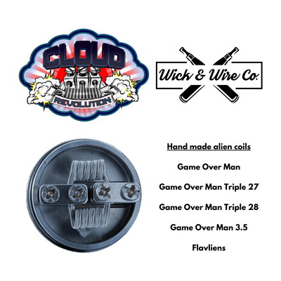 Buy Cloud Revolutions - Hand Made Alien Coils for Rebuildables - Wick And Wire Co Melbourne Vape Shop, Victoria Australia