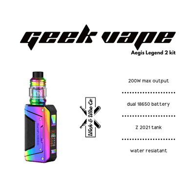 Buy Geekvape Aegis Legend 2 Starter Kit - Wick And Wire Co Melbourne Vape Shop, Victoria Australia