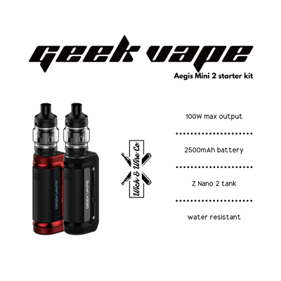 Buy Geekvape Aegis Mini 2 M100 Starter Kit - Wick And Wire Co Melbourne Vape Shop, Victoria Australia