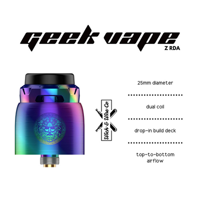 Buy Geekvape Z RDA - Wick And Wire Co Melbourne Vape Shop, Victoria Australia