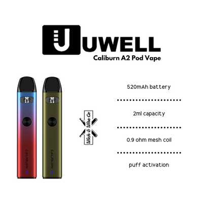 Buy Caliburn A2 Pod Vape Starter Kit by Uwell - Wick And Wire Co Melbourne Vape Shop, Victoria Australia