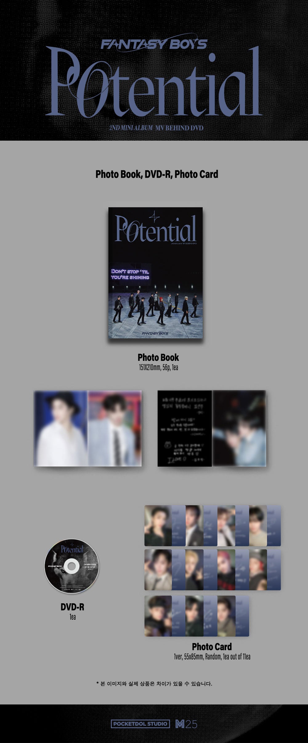 FANTASY BOYS - 2ND MINI ALBUM [Potential] MV BEHIND DVD