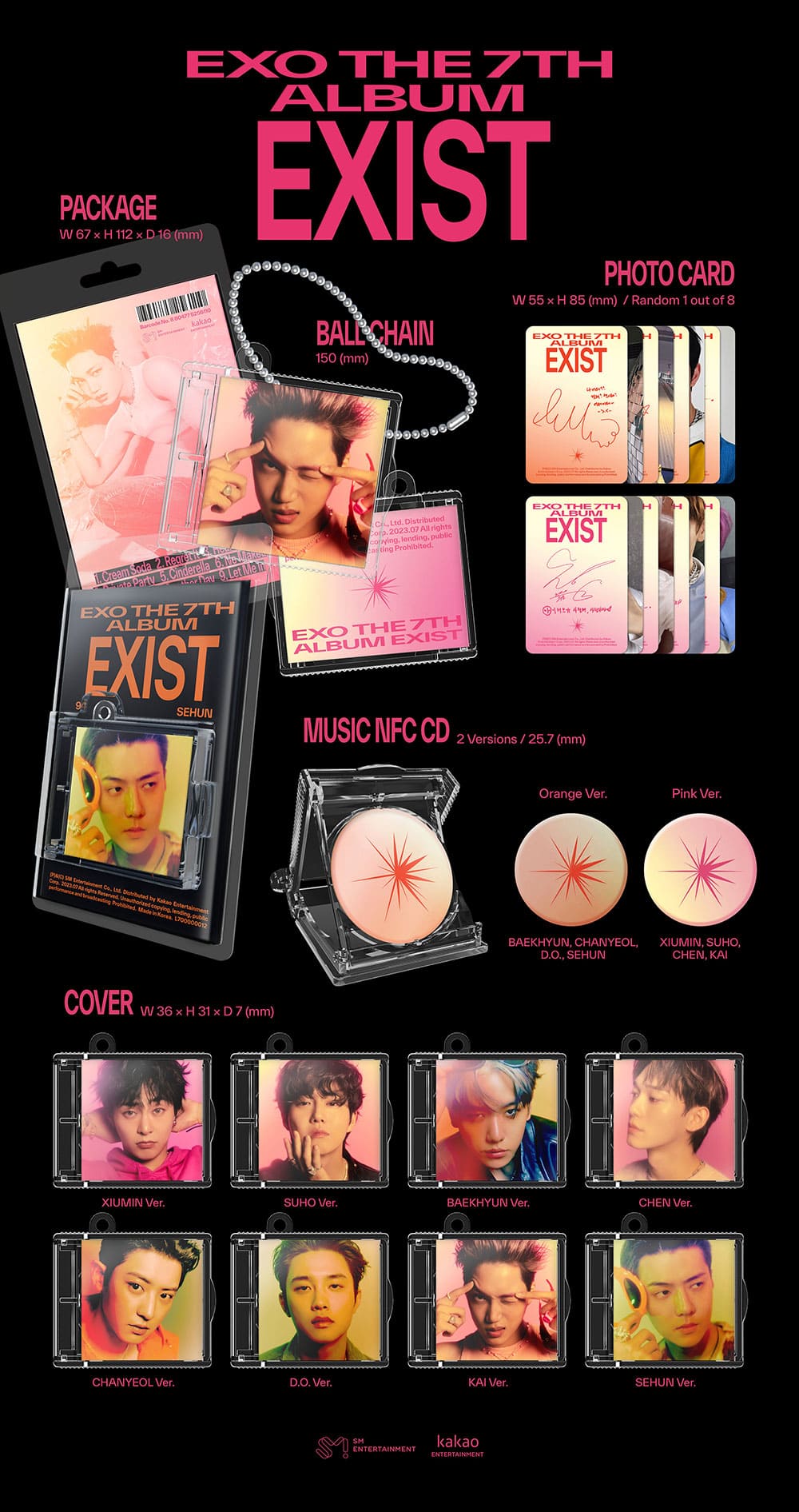 EXO - 7TH ALBUM [EXIST] SMini Ver.