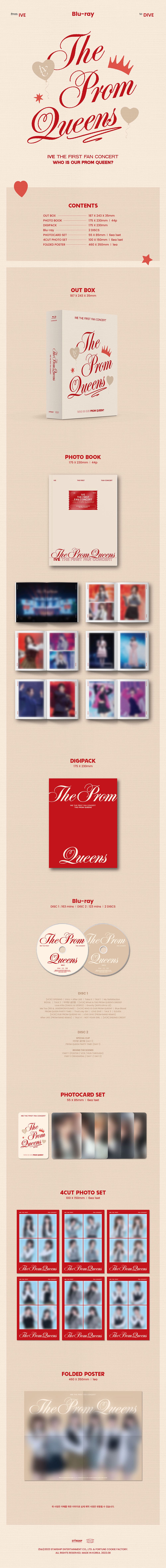 (IVE) - THE FIRST FAN CONCERT [The Prom Queens] Blu-ray