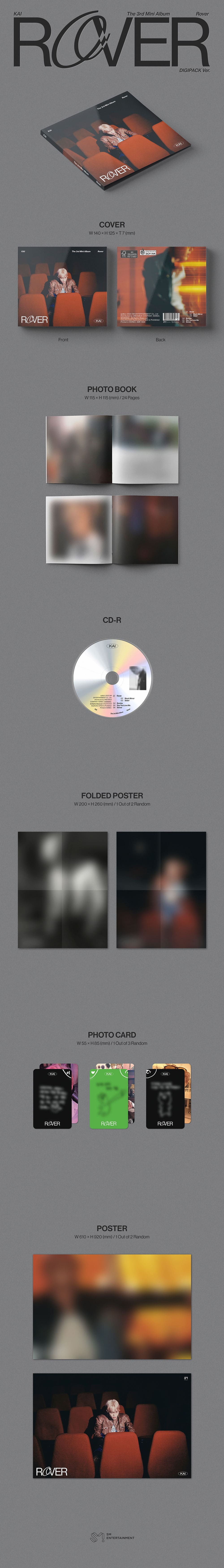 KAI -THE 3RD MINI ALBUM [ROVER] DIGIPACK Ver.